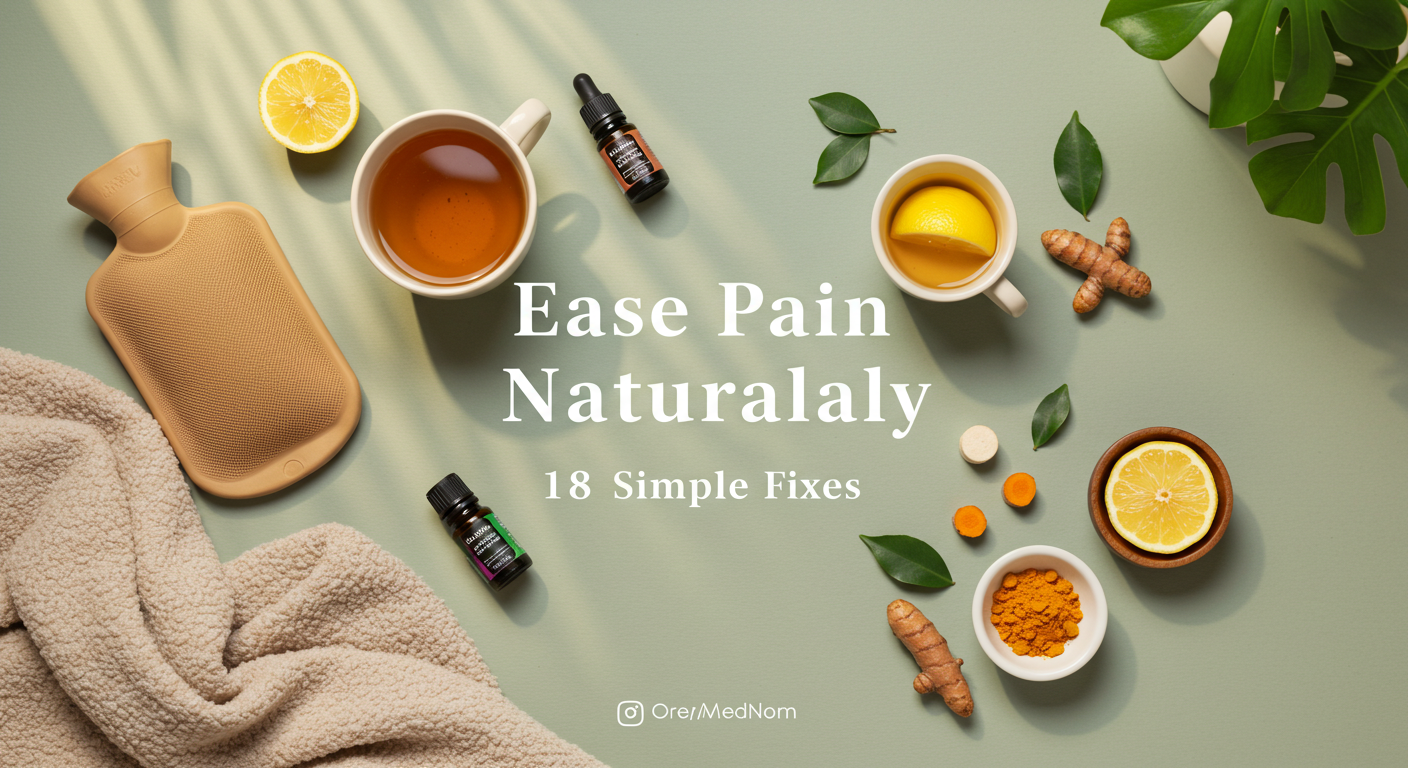 Ease Pain Naturally with 18 Simple Fixes