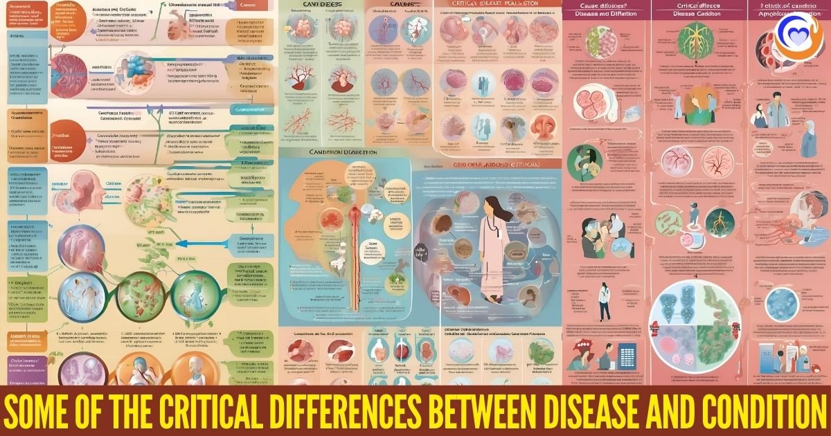 Some of the critical differences between disease and condition