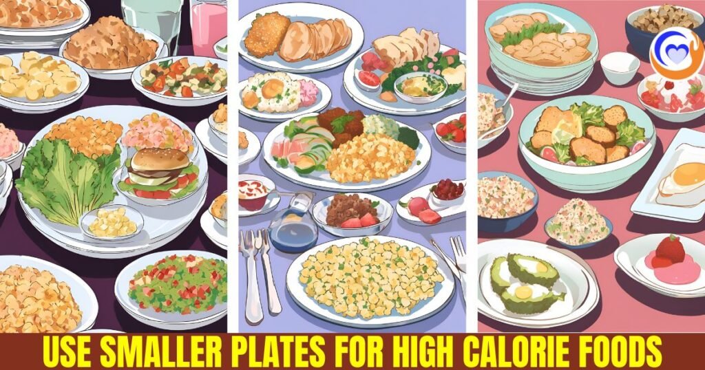 Use Smaller Plates for High Calorie Foods